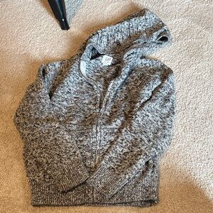 GAP kids Marled Gray Hooded Sweater